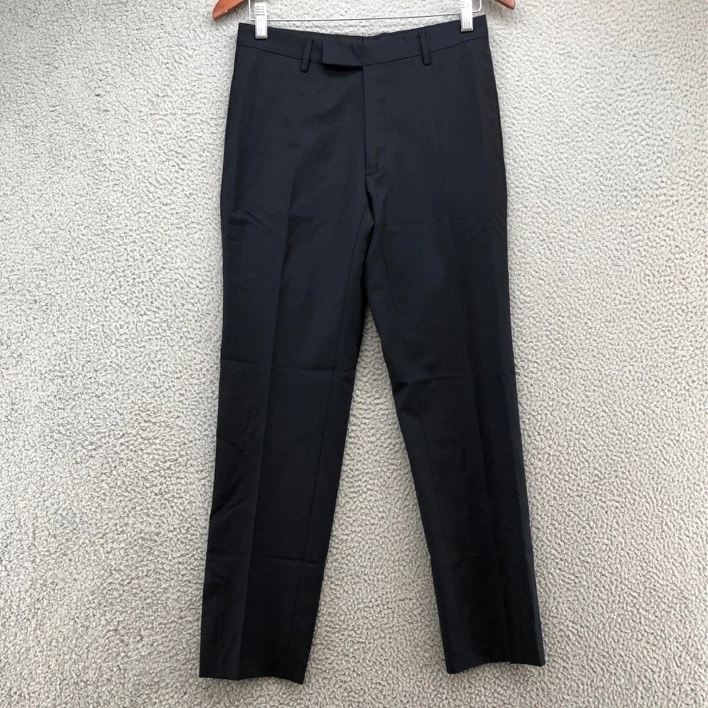 Dior Suit Mens 44R Navy Blue Virgin Wool Mohair 2-Piece Made in Italy Business